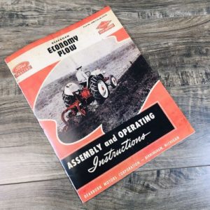 Ford Dearborn Economy Plow Assembly & Operators Manual Owners Book Instructions
