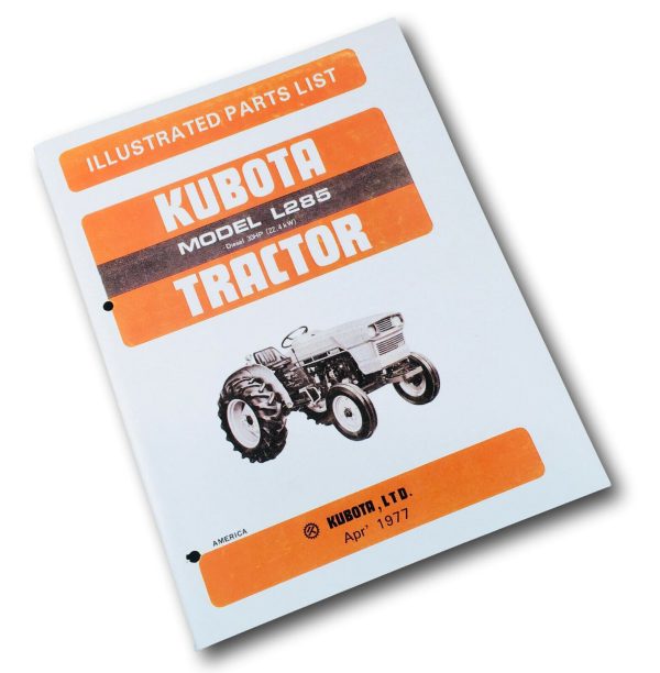 Kubota L285 Tractor Parts Manual Catalog Book Assembly Schematics Exploded Views - Image 10