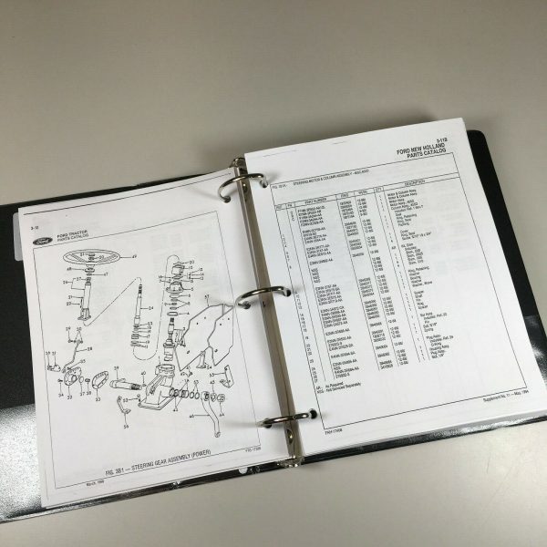 Ford 445A 545A Tractor Loader Backhoes Parts Operators Manual Owners Catalog Set - Image 11