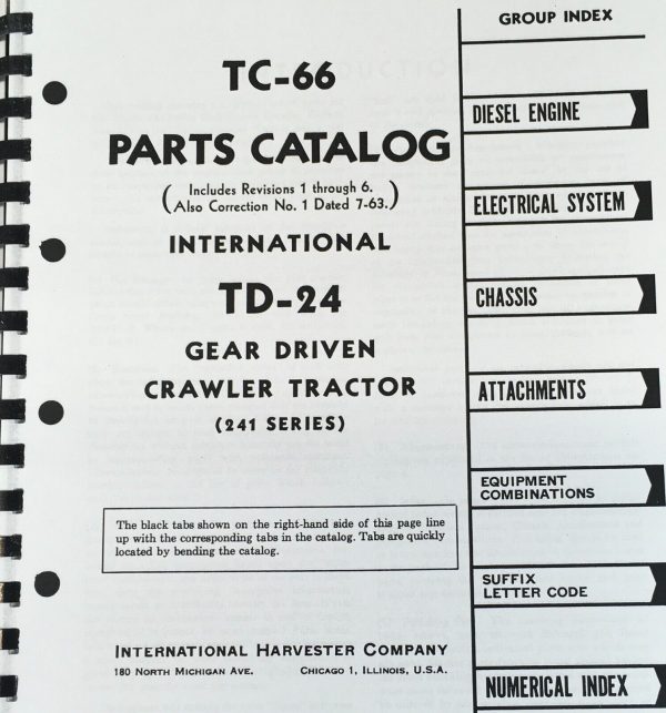 International TD-24 Gear Driven Crawler Tractor Service Parts Manual Set Repair - Image 3