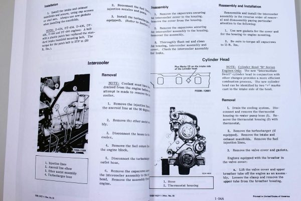 International D-414 Dt-414 Diesel Engines Service Parts Manual Set 6 Cylinder Ih - Image 10