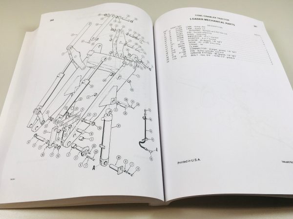 Case 1150C Crawler Tractor Bulldozer Parts Catalog Operators Manual Set - Image 7