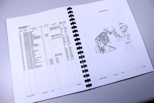 Kubota L185 Tractor Parts Assembly Manual Catalog Exploded Views Numbers L185F - Image 3