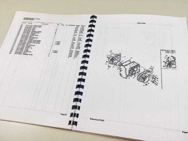 Kubota B8200 Dp Tractor Parts Assembly Manual Catalog Exploded Views Numbers - Image 3