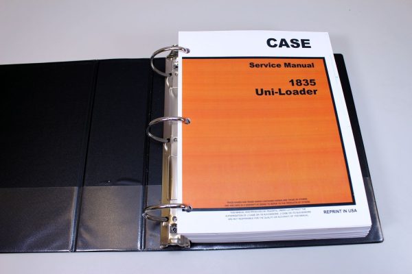 Case 1835 Uni-Loader Skid Steer Service Technical Manual Repair Shop In Binder - Image 2