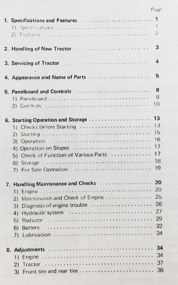 Kubota Tractor Model L 260P Operators Manual Parts Catalog Set L260P L260 260 - Image 2