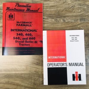 International 340 Diesel Tractor Operators Preventive Maintenance Manual Set
