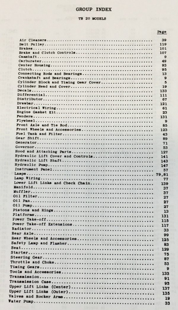 Massey Ferguson 35 Tractor Parts Catalog Manual Book Exploded View Assembly - Image 3