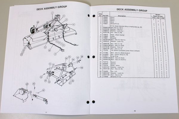 Long 1760 1761 1762 Rotary Mower Cutter Operators Parts Manual List 48" 60" 72" - Image 6