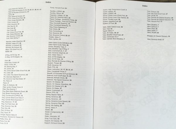 Onan P224 Ol24 Lx990 Engine Parts Manual Catalog Book Assembly Schematics 24Hp - Image 3