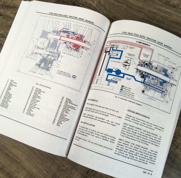 Oliver 1755 1855 1955 2255 Tractor Service Manual Repair Shop Technical Workshop - Image 12