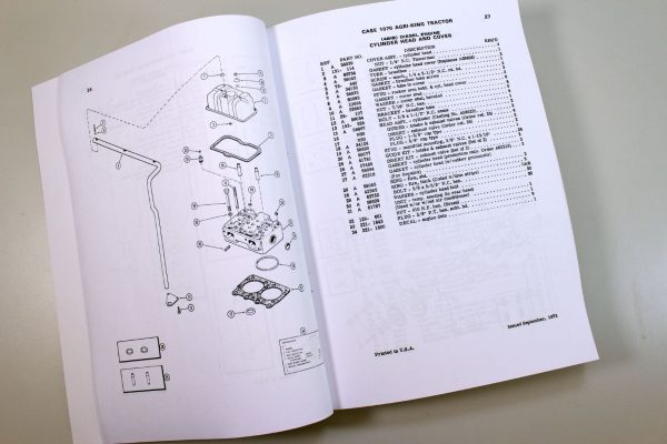 J I Case Model 1070 Tractor S/N 8675001 & Up Parts Catalog Manual A1173 - Image 3