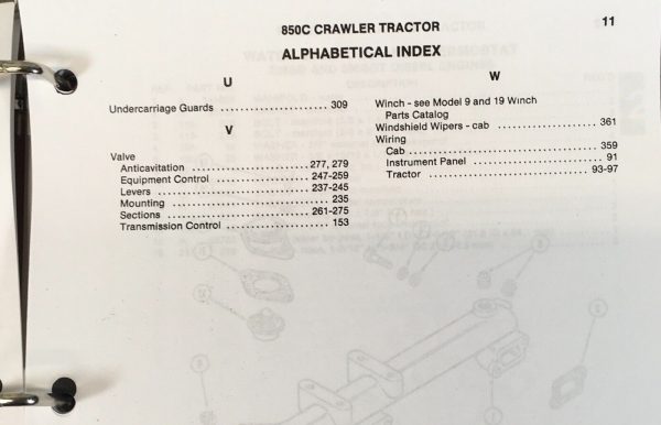 Case 855C Crawler Tractor Service Manual Parts Catalog Operators Owners Shop Set - Image 9