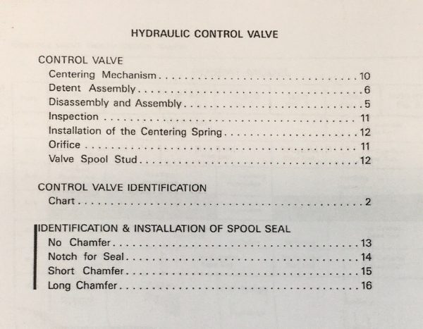 Bobcat Melroe Hydraulic Control Valve Service Manual Repair Shop Technical Book - Image 2