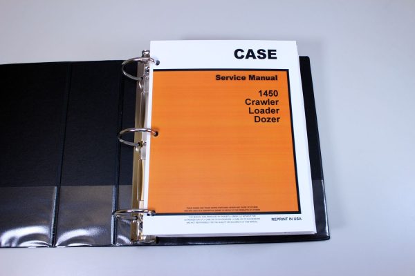 Case 1450 Crawler Loader Dozer Service Manual Technical Repair Shop Book - Image 2