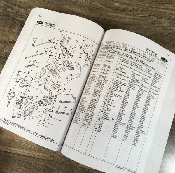 Ford 5110 5900 6410 6810 7410 Tractor Parts Manual Catalog Book Assembly - Image 3