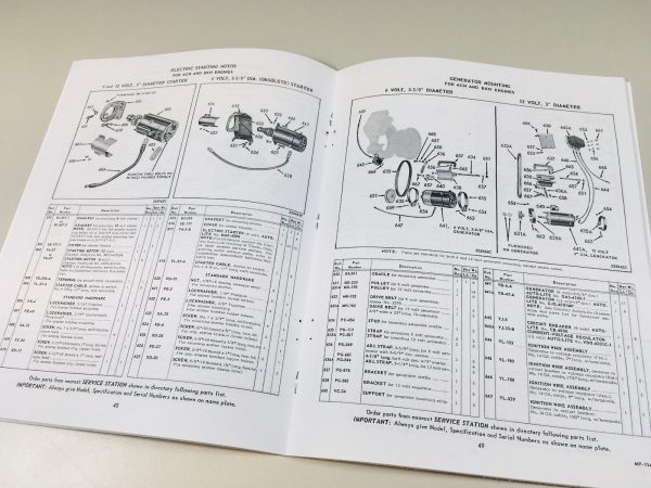 Wisconsin Acn Bkn Engine Service Repair Instruction Operators Parts Manual Book - Image 9