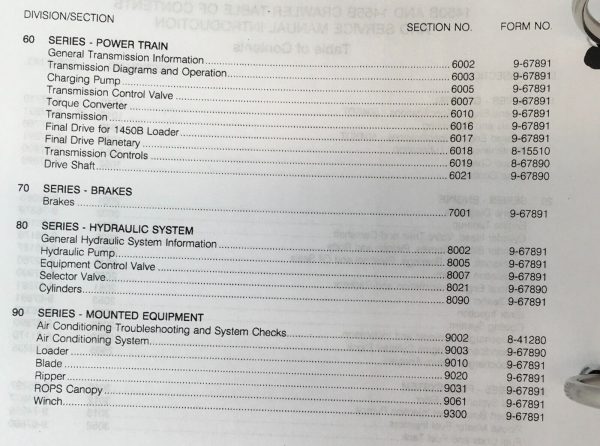 Case 1450B 1455B Crawler Service Manual Parts Catalog Operators Owners Set - Image 4