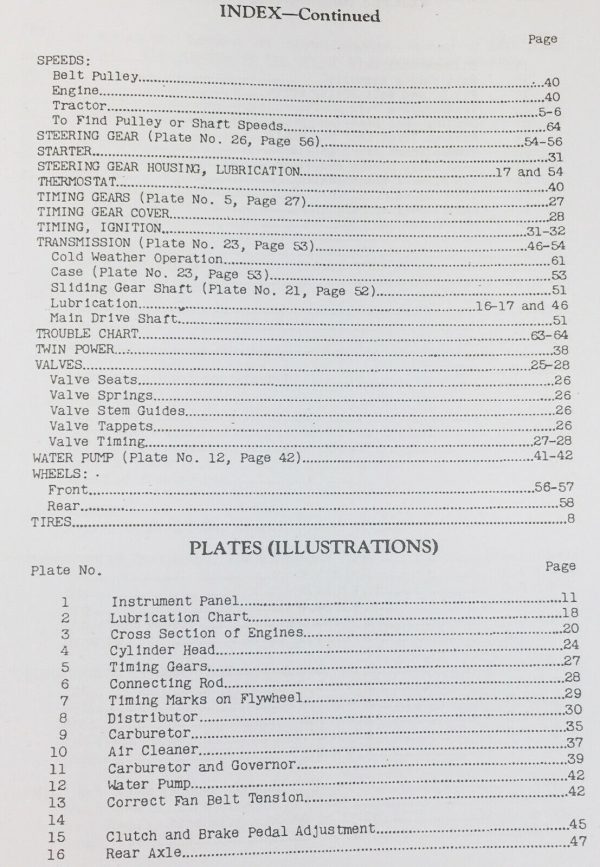 Massey Harris 101 Senior Tractor Service And Operators Manual Repair Technical - Image 4