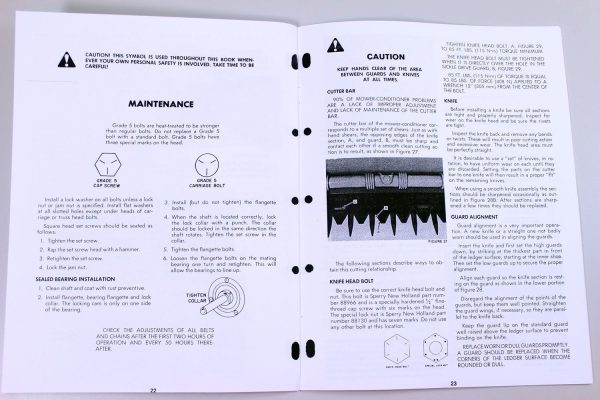 Set New Holland 488 Haybine Mower-Conditioner Service Operators Owners Manual - Image 7