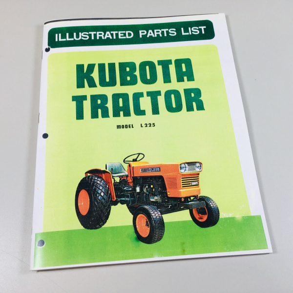 Kubota L225 Tractor Parts Assembly Manual Catalog Exploded Views Numbers