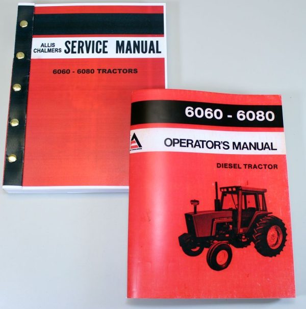 Allis Chalmers 6060 6080 Tractor Service Operator Manuals Technical Shop Repair