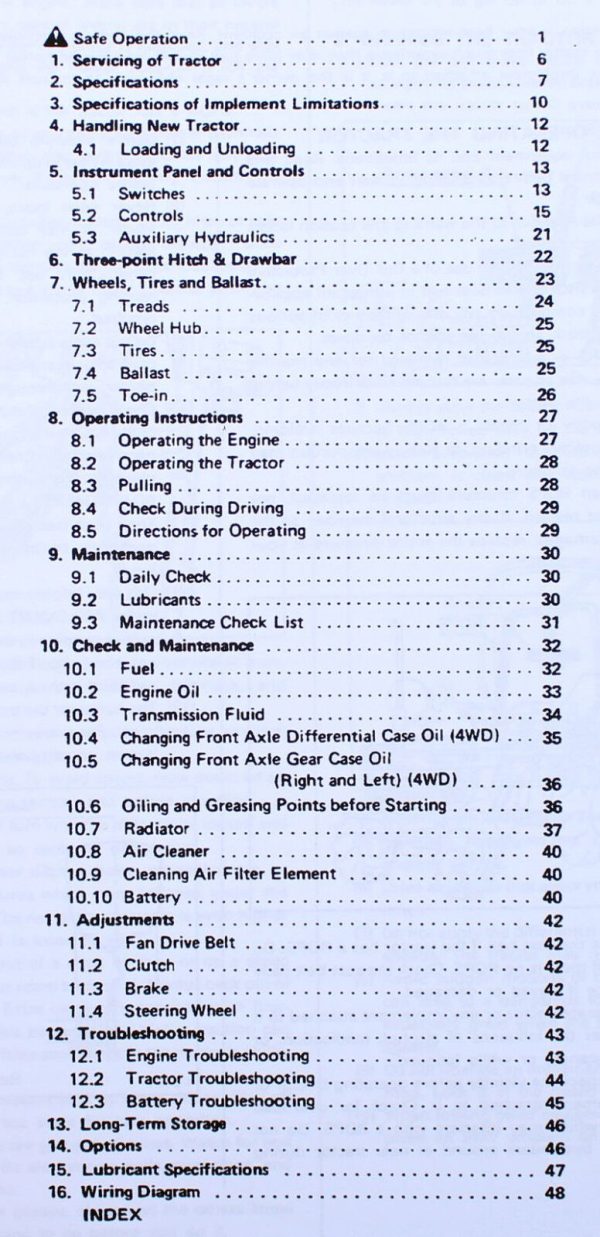 Kubota B6200Hst B7200Hst Tractor Operators Owners Manual Maintenance - Image 2