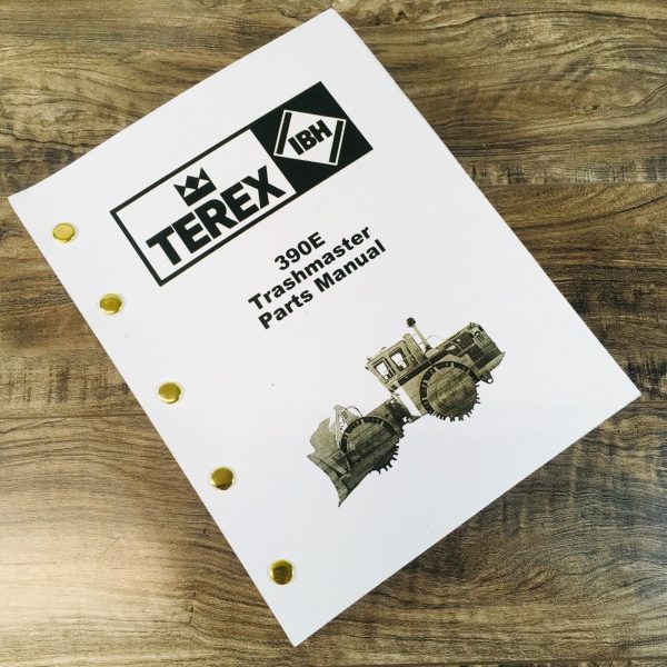 Terex 390E Trashmaster Landfill Compactor Parts Manual Catalog Book Assembly IBH