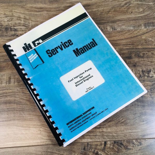 International Fuel Injection Pump for UD236 H30A H30B H30F H30R Service Manual