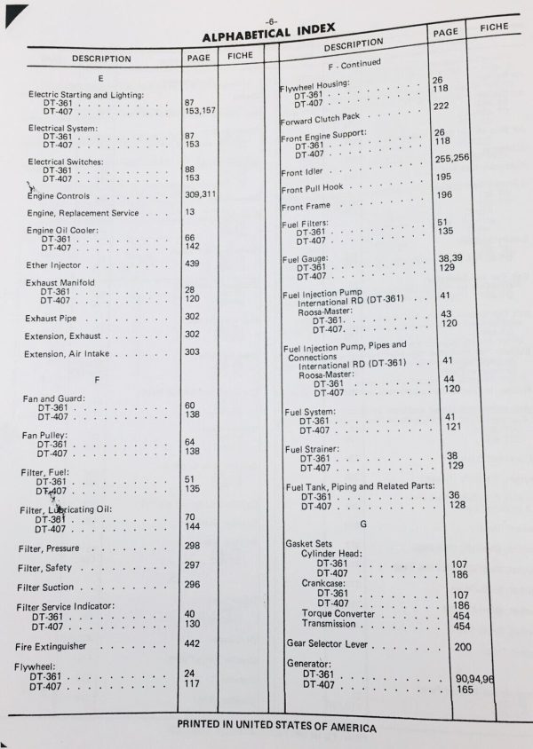 International 175B Crawler Loader Service Parts Manual Set Repair Shop Catalog - Image 5