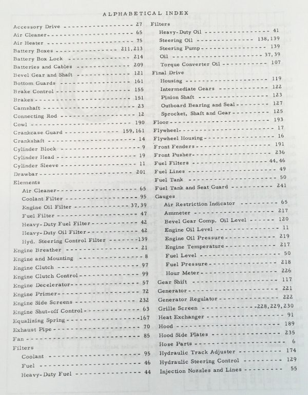 Allis Chalmers Hd21A Crawler Tractor Parts Operators Manual Owners Schematics - Image 3