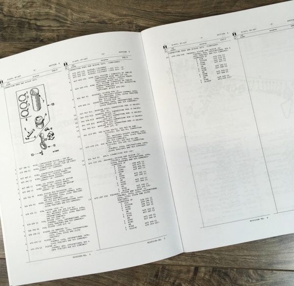 International D-407 Diesel Engine Only For 856 Tractor Service Parts Manual Set - Image 9