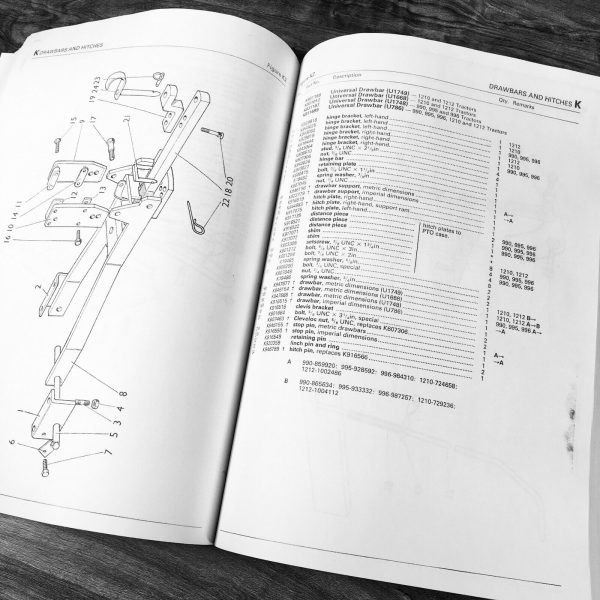 David Brown Case 885 Tractor Manual Parts Catalog Operators Owners Set Book - Image 12