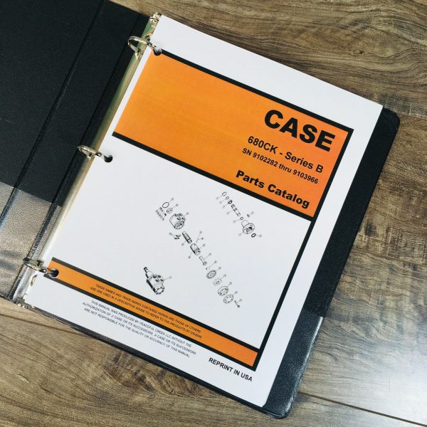 Case 680Ck Series B 680B Ck Loader Backhoe Tractor Parts Manual Catalog Book - Image 2