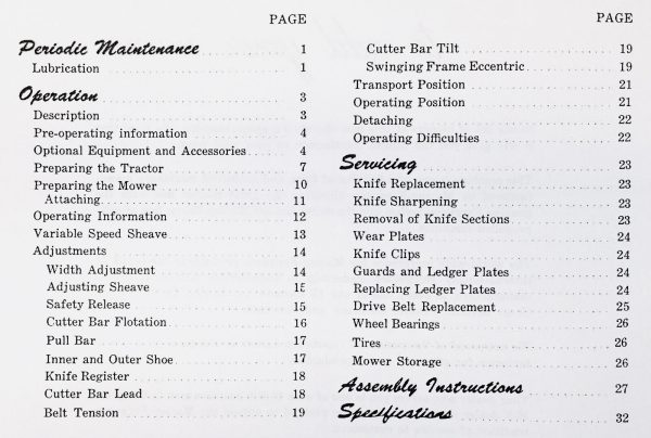 Massey Ferguson No 51 Pull Type Mower Owners Operators Manual Sickle Bar Hay - Image 3