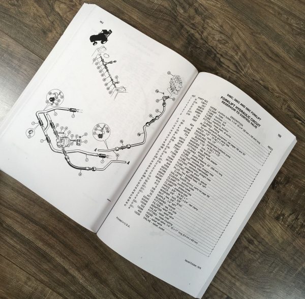 Case 584C 585C 586C Forklift Manual Parts Catalog Operators Owners Set Book - Image 8