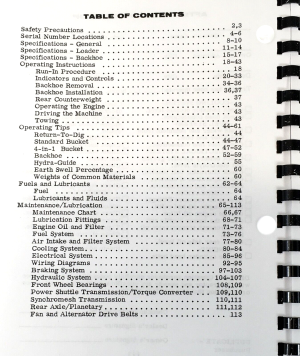 Case 680 CK Series C 680C Backhoe Loader Operators Manual SN 9106000-9111008 - Image 2