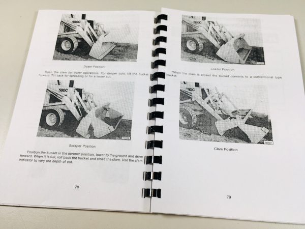 Case 580C Tractor Loader Backhoe Owners Operators Manual Coil Bound - Image 5