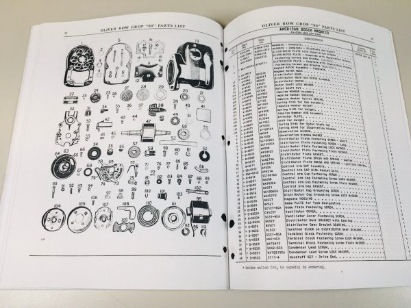 Oliver Parts List Manual Catalog For 80 Row Crop Tractor - Image 5