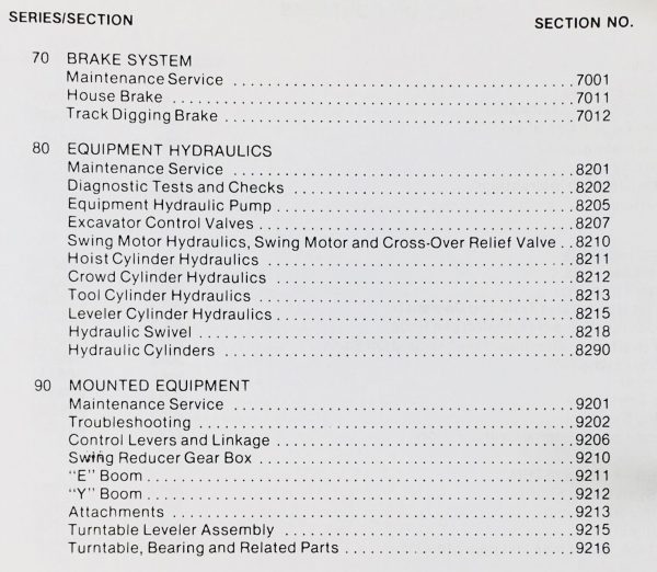 Case 880B Crawler Excavator Service Technical Manual Repair Shop In Binder Hoe - Image 3