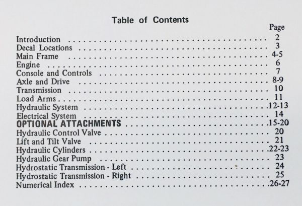 Gehl 2500A Skid Steer Loader Parts Assembly Manual Catalog Exploded Views Book - Image 2