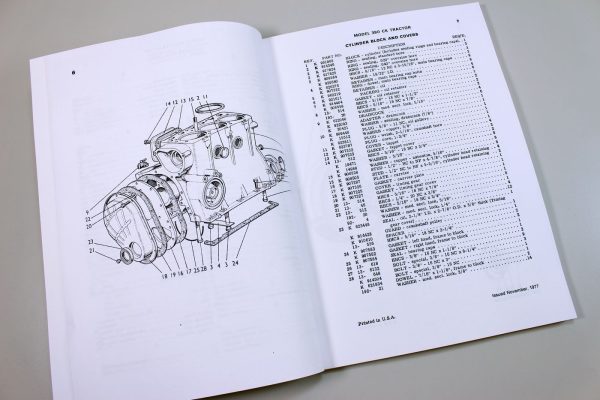 Case 380Ck General Purpose Low Center Gravity Tractor Parts Catalog Manual B1273 - Image 3