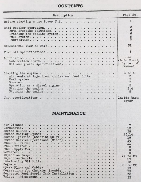 International Harvester Ud-14 Ud14 Power Unit Engine Operators Owners Manual - Image 2