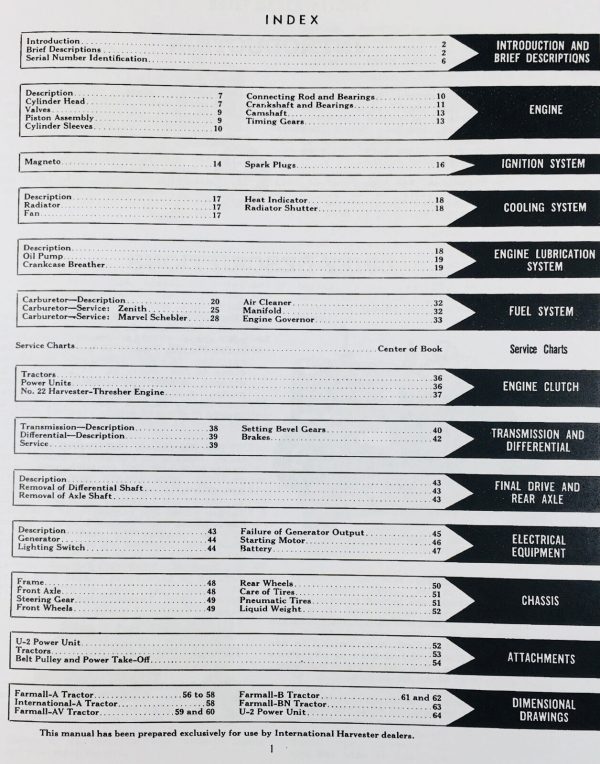 International Farmall Super A Av Tractor Service Manual Parts Catalog Set - Image 2