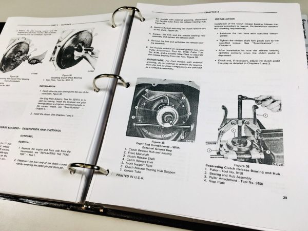 Ford 230A 530A Tractor Service Parts Operators Manual Owners Repair Shop Set - Image 8