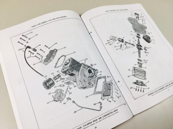 Wisconsin Acn Bkn Engine Service Repair Instruction Operators Parts Manual Book - Image 10