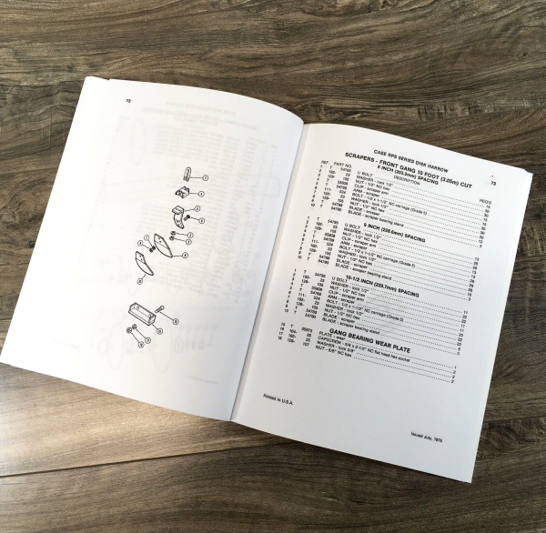 Case RPS Series Disk Harrow Parts Manual Catalog Book Assembly Schematic - Image 6