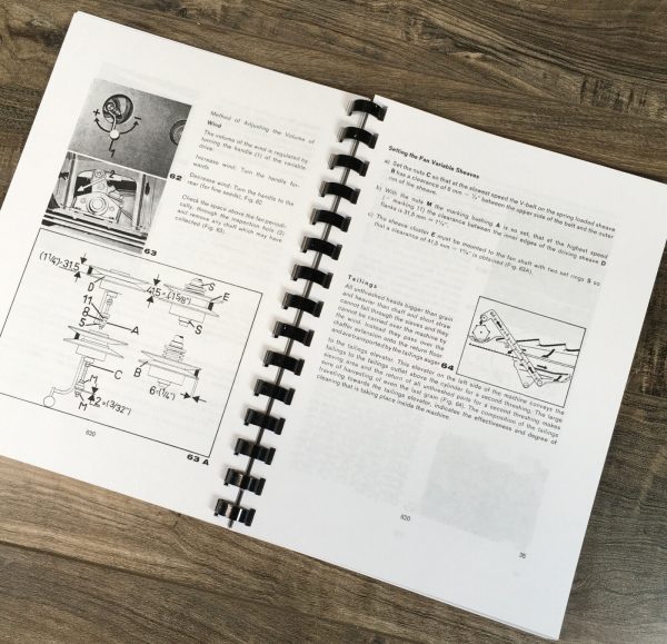 Ford 620 Self-Propelled Combine Operators Manual Set Owners Book Maintenance - Image 11