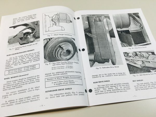 Massey Ferguson Mf 62 82 20" Rows Corn Head Owners Operators Manual Maintenance - Image 4