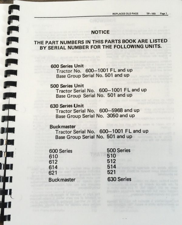 Allis Chalmers Cds 510 512 514 521 Buckmaster Forklifts Parts Manual Catalog - Image 2